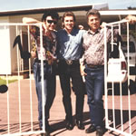 Eddie Youngblood & Elvis' drummer, DJ Fontanna at our Finley home. 2005